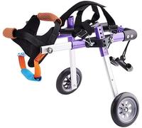 Hunde-Rollstuhlwagen, behindertengerechter Hund, unterstütztes Laufauto für die Rehabilitation der Hinterbeine von behinderten Hunden ( XS)