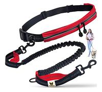 Hundefreund Laisse de Jogging avec Ceinture | Laisse pour Canicross de 120 à 180 cm pour Chiens de Taille Moyenne à Grande | Faites du Vélo, de la Course à Pied et de la Randonnée aux Mains Libres
