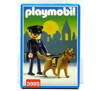 HUNDEFÜHRER POLICIER USA ÉDITION Playmobil 3985 V.`97 À Cop Police OVP NEUF RARE