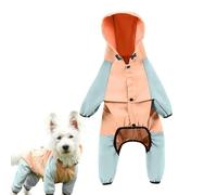 Hunders Coat de Capuche - Veste pour Animaux de Compagnie étanche, réfléchissante et réglable, léger, Veste de Chien Portable | Vêtements de Jambe à complète pour promenades à l'extérieur et r