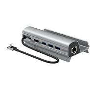 Hundnsney 1 Pièce Station D'Accueil TV Base Stand Hub Holder Docking USB C Vers RJ45 Ethernet Accessoires de Remplacement Pièces de Moteur pour Console SteamDeck