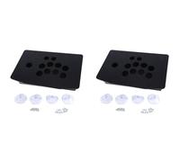 Hundnsney 2X Boîtier de Panneau Acrylique pour Joystick D'Arcade pour Machine de D'Arcade, Peut être Installé, Bouton de Joystick pour Vidéo Rétro