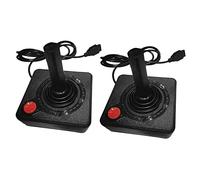 Hundnsney 2X Manette de pour 2600 Rocker Avec Levier à 4 Directions Et Bouton D'action Simple Manette RéTro