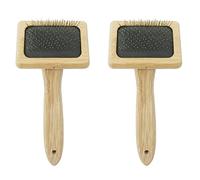 Hundnsney 2X Tapisserie Tissage Peigne Macramé Slicker Brosse Coton Corde Ouvert Noeud Peigne à Tricoter Accessoires DIY Tressé