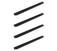 Hundnsney 4 Pièces 1U 19 Pouces Rack Mount Plaque D'Obturation En Rack Blanc Brosse Réseau Panneau Serveur Armoire Gestion des Câbles