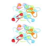 Hundnsney 40 Pcs Outil de Verrouillage Au Crochet Marque de Point de Tricot de Couleur Support de Bague Artisanale