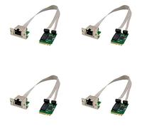 Hundnsney 4X M.2 Une + E 2.5G 2.5G/1G/100M Carte Réseau M.2 Multi-Gigabit 8125B COM