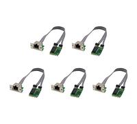 Hundnsney 5X Carte Réseau Mini PCIE M.2 A + E vers RTL8111F Carte Ethernet Gigabit Carte Réseau Ethernet RJ45 à Port Unique