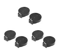 Hundnsney 6 Pcs CR2450 Support de Bouton de Batterie de Monnaie A 2 Broches Noir