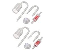 Hundnsney 8X Aquarium Diffuseur Co2 en Verre Tube en Forme de U Fixe pour Plante Engrais Poisson