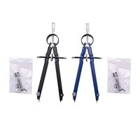 Hundnsney Brujula Professionnel Avec Serrure, Brujula Pour Géométrie, Brujula Arc De Printemps De 6 Pouces, Brujula De Precision,Compas De Rédaction,Dessin Brujula (Paquet De 2)