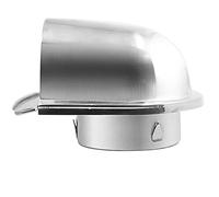Hundnsney Hotte d'aération étanche en acier inoxydable de 100 mm - Extracteur d'échappement anti- pour mur - D