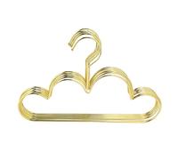 Hundnsney Lot de 10 cintres antidérapants en métal pour enfants, cintres dorés en forme de nuage