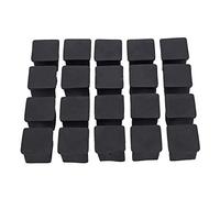 Hundnsney Lot de 20 housses de protection carrées en caoutchouc pour pieds de chaise 25 mm x 25 mm