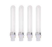 Hundnsney Lot de 4 ampoules UV à incandescence de 9 W pour lampe UV 36 W pour machine à ongles