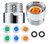 Hundnsney Lot de 8 réducteurs de débit de douche limiteur d'eau 1/2" filetage 4, 6 et 9 l/min pour économiser la salle de bain