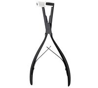 Hundnsney Pince pour extensions de cheveux à bande adhésive - Pince à bec aiguille - Pince d'extension de cheveux en acier inoxydable - Pince plate pour extensions de adhésif