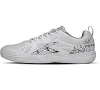 HUNDRED Homme Blade Non-Marking Material: TPU, Rubber | Suitable for Indoor, Squash, Table Tennis, Basketball & Padel (White/Black, Size: EU 46, UK 12, US 13)