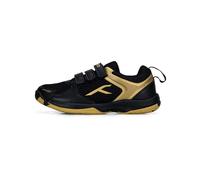 Hundred Homme Court Star Badminton Shoes, Black/Gold, 38 EU