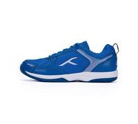Hundred Homme Court Star Non-Marking Professional Badminton Shoes Mens | X-Cushion Protection | Suitable for Indoor, Squash, Table Tennis, Basketball & Padel (Blue/White,Size:EU 46, UK 12, US 13)