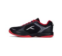 Hundred Chaussures de badminton professionnelles Court Star non marquantes pour hommes Noir/Or, EU 45/UK 11/US 12 Protection X-Coussin Convient pour le tennis en salle, le basket-ball et le padel. Noi