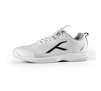 HUNDRED Homme Infinity Pro Non-Marking Chaussure de Badminton, White/Black, 43 EU