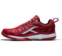 Hundred Homme Raze Black, UK 8 US 9 EU 42 | Mens and Boys | Non-Marking Court Shoe | for Badminton, Squash, Tennis Players | X-Cushion, Active Grip Sole, Toe Assist, Red-White