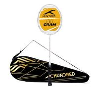 HUNDRED POWERTEK 903 Full Graphite Badminton Racket with Cover for Intermediate Player Weight: 84 Gram Maximum String Tension - 26lbs