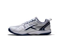 Hundred Homme Raze Material: Faux Leather | Suitable for Indoor, Squash, Table Tennis, Basketball & Padel (White/Navy, Size: EU 44, UK 10, US 11)