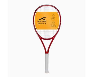HUNDRED Zeta X Strung Tennis Racket with Full Cover | 9 Points Head Heavy | Color: Warm Red, Grip Size 2 (4 1/4 inches) | Unisex | Material: Graphite | 249 Grams