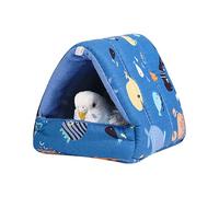 Hung Bird Bed - Protection contre le froid, nid d'oiseau chaud en hiver, hamac suspendu en velours | Nid de jouet mignon avec matériau en peluche pour inséparables, perruches et oiseaux de petite et