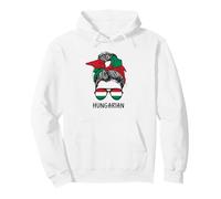 Hungarian Girl Hungarian Heritage Hungaria Flag Sweat à Capuche