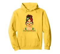 Hungarian Girl Hungary Flag Hungarian Girlfriend Wife Sweat à Capuche