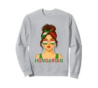Hungarian Girl Hungary Flag Hungarian Girlfriend Wife Sweatshirt