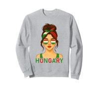 Hungarian Girl Hungary Flag Hungarian Girlfriend Wife Sweatshirt