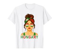 Hungarian Girl Hungary Flag Hungarian Girlfriend Wife T-Shirt