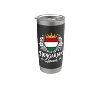 Hungarian Queen Hungary Flag Proud Hungarian Woman Gobelet isotherme en acier inoxydable double paroi