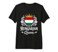 Hungarian Queen Hungary Flag Proud Hungarian Woman T-Shirt Haut de Gamme