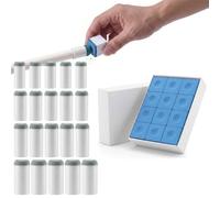 Hungdao Ensemble d'accessoires pour bâton de billard, 12 cubes bleus craies et pointes de billard à enfiler, 4 tailles 9 mm, 10 mm, 12 mm, 13 mm pour clubs et bars