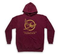 Hunger Games Mockingjay 2 The Fire Will Burn Forever Sweat a Capuche des Adultes, Bourgogne, XL