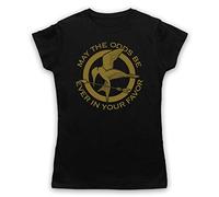 Hunger Games Odds Ever in Your Favor T-Shirt des Femmes, Noir, Medium