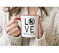 Hunger Games Symbol Love Red Handle Mug Coffee Tea Mug 312ml Cup