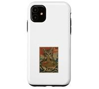 Hungry Cat Mangeant Des Nouilles Pad Thai Retro Asian Poster Coque pour iPhone 11