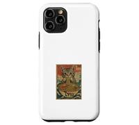 Hungry Cat Mangeant Des Nouilles Pad Thai Retro Asian Poster Coque pour iPhone 11 Pro
