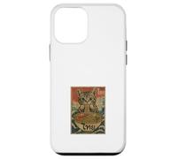 Hungry Cat Mangeant Des Nouilles Pad Thai Retro Asian Poster Coque pour iPhone 12 mini