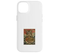 Hungry Cat Mangeant Des Nouilles Pad Thai Retro Asian Poster Coque pour iPhone 14 Plus