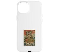 Hungry Cat Mangeant Des Nouilles Pad Thai Retro Asian Poster Coque pour iPhone 15 Plus