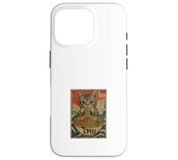 Hungry Cat Mangeant Des Nouilles Pad Thai Retro Asian Poster Coque pour iPhone 16 Pro
