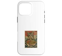 Hungry Cat Mangeant Des Nouilles Pad Thai Retro Asian Poster Coque pour iPhone 16 Pro Max