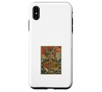 Hungry Cat Mangeant Des Nouilles Pad Thai Retro Asian Poster Coque pour iPhone XS Max